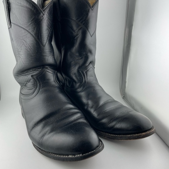 Justin Men's 10" Temple Roper Black Casual Boots 3133 Size 8.5 - Picture 10 of 10